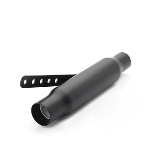 Motorrad-Auspuff Universal-Motorradauspuff Retro Vintage Für H-ONDA CB500 CG125 VT500 CM300 500 Für Cafe Racer Für Yamaha SR400 SR 400(Nero)