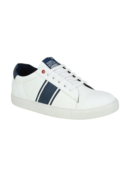 Spykar Men Casual Sneakers White-Navy (B0D1FWBVNL) Amazon Price History, Amazon Price Tracker