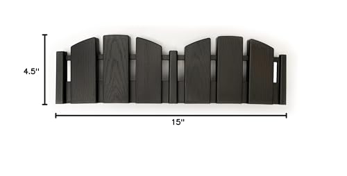 image for EasyFlex No-Dig Landscape Edging with Anchoring Spikes, 4.5 in. Tall D