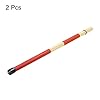 sourcing map Bamboo Drum Stick Rods Brushes Hot Rods Drumsticks Brush Red for Jazz Acoustic Rock Band Music Lover Percussion 1 Pair #2