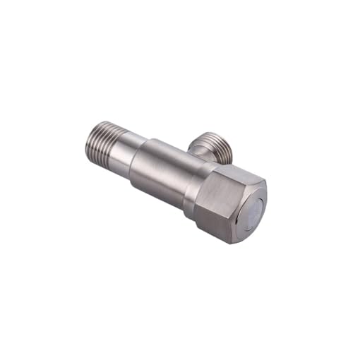Vanne d'arrêt d'angle G1/2 en laiton durable pour lavabo - 2