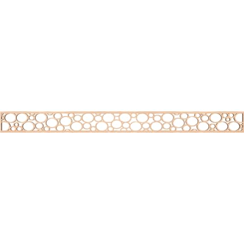 46 3/8"W x 4"H x 3/8"T Hemingway Fretwork Moulding, Red Oak