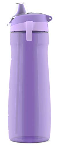 Image of Pogo Plastic Water Bottle with Chug Lid and Carry Handle, Reusable, BPA Free, Dishwasher Safe, Perfect for Travel, School, Outdoors, and Gym, 18oz 32oz 40oz 64oz