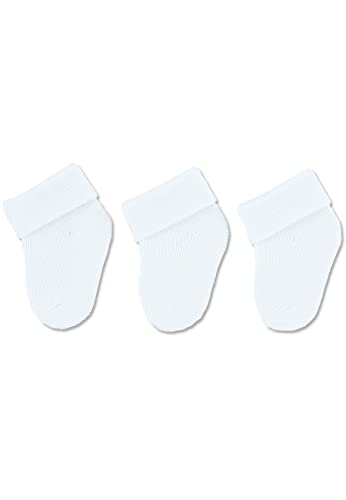 Sterntaler Unisex Kinder Baby Socken Erstlingssöckchen 3er Pack, Weiß,...
