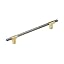 Brushed Gold/Black Chrome