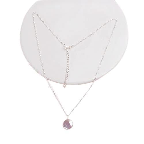 Pendentif perle d'eau douce naturelle 12-13mm, idée cadeau d'anniversaire chic pour femme