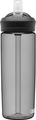 CamelBak Eddy+ Water Bottle with Tritan Renew – Straw Top 20oz, Charcoal
