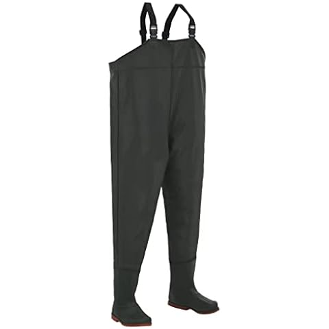 vidaXL Vadeador con Botas Verde Talla 42 Cover