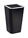 Produktbild WENKO Kosmetikeimer Mod. Candy 6 Liter, Hygieneeimer, Badezimmer-Mülleimer mit Schwingdeckel Abfalleimer aus Kunststoff, BPA-frei, 18 x 28,5 x 18 cm, Schwarz
