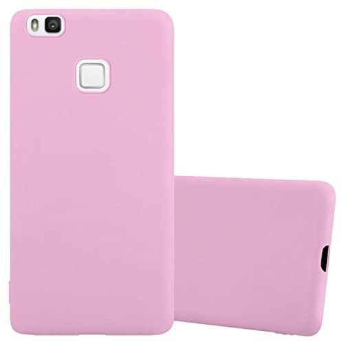 Cadorabo Custodia per Huawei P9 LITE in CANDY ROSA - Morbida Cover Protettiva Sottile di Silicone TPU con Bordo Protezione - Ultra Slim Case Antiurto Gel Back Bumper Guscio