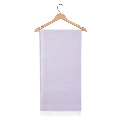 Image of Bhagalpuri Soft Dull Cotton Single Chadar | Single Thread Lightweight Odhne Wali Chadar | Top Sheet for Sleeping Summer (Purple)