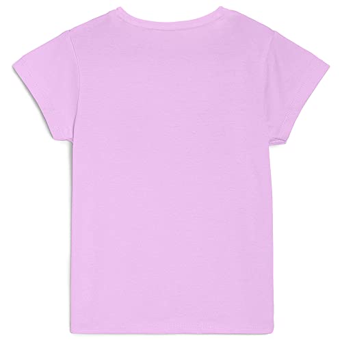 Image of Kidsville Printed Regular Fit White Cotton Girl's T-Shirt
