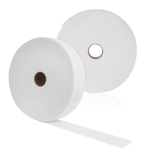 Rouleau de non tissé blanc Veemoon doux pour peau sensible, lot de 2 bandes faciles à couper