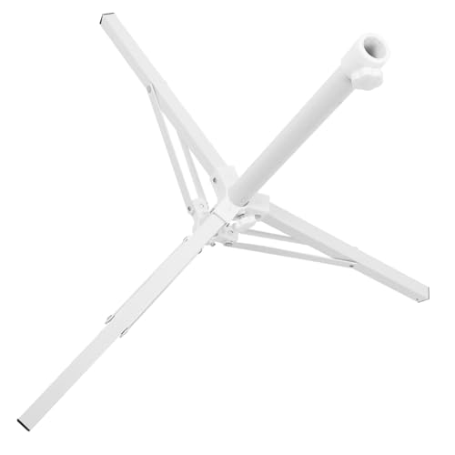 SUPVOX Shade Bracket Pennant Parasol Support Stand Garden Umbrella Stand Beach Supply Iron Umbrella Stand Garden Umbrella Parasol Stand Sun Umbrella White Parasol Beach