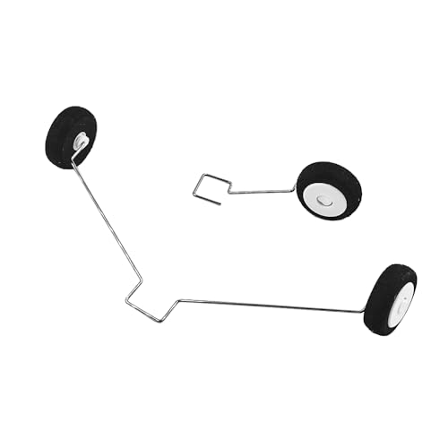 URIMPAVIDO 1 Set RC Airplane Landing Gear Replacement Landing Gear Wheel Set for RC Airplane Plane Helicopter DIY Model Aircraft Replace Part