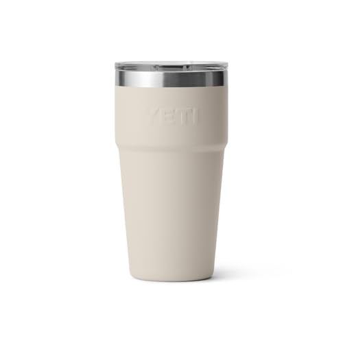 Image of YETI Rambler 20 oz Stackable Tumbler, Stainless Steel, Vacuum Insulated with MagSlider Lid