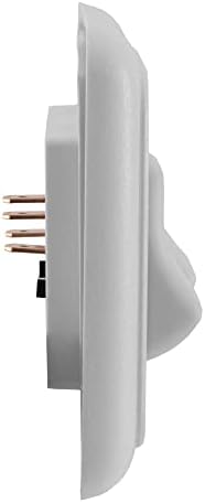 American Technology Components Double SPST On-Off Switch with Bezel, 12-Volt, for RV, Trailer, Camper (White)