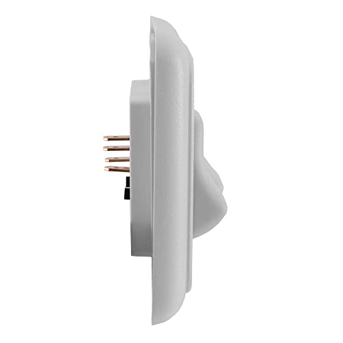 American Technology Components Double SPST On-Off Switch with Bezel, 12-Volt, for RV, Trailer, Camper (White)