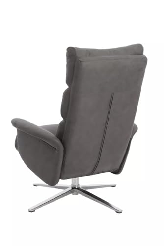 Hoclauho Relaxsessel mit Drehfunktion ergonomischer Fernsehsessel grau für Wohnzimmer – Bild 5