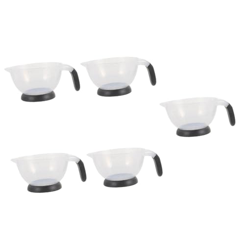 JECOMPRIS 5 Piezas Bol de para Tinte de Cabello con Bol de Coloración de Silicona para Salón de para Diy y Cuidado