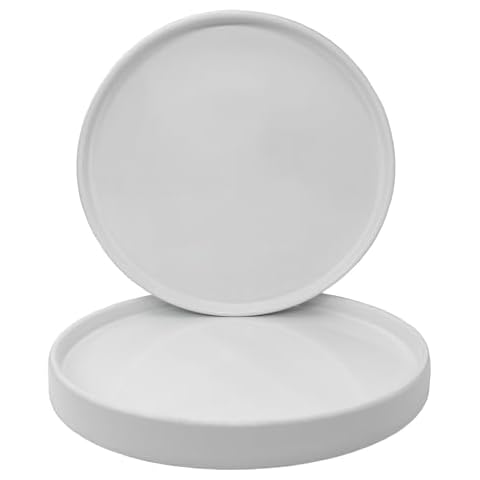 Yukfona 2 Pack Ceramic Plant Saucers Cover