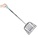 Luxshiny Stainless Steel Dustpan with Handle Heavy Duty Household and Industrial Cleaning Tool for Efficient Debris Collection Large Capacity Design for Indoor and Outdoor Use