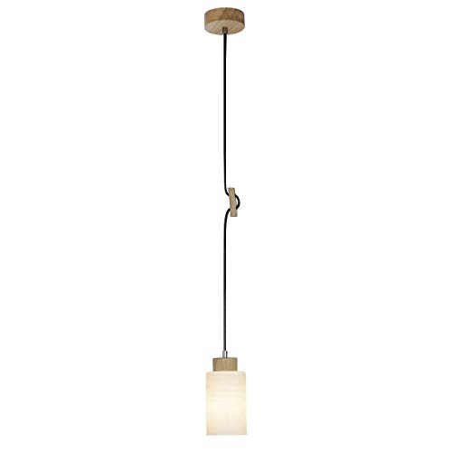 Suspension nature en chêne E27 pour éclairer votre table de salle à manger