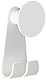 Spirella MISSHOOK White Badhaken, Plastik, weiß, 8,6 x 4,1 cm