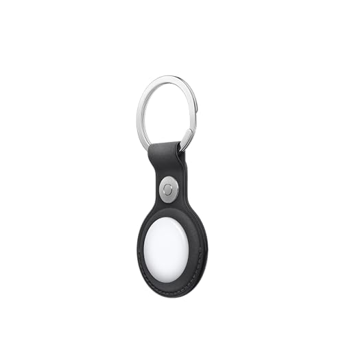 Image of Apple AirTag FineWoven Key Ring - Black 