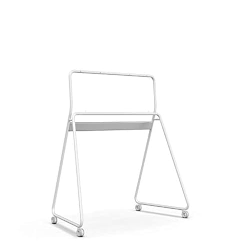 Image of Vibe Portable Stand for 55 inch Smart Whiteboard, 4 Lockable Wheels (White) | 4 Lockable Wheels, Easy Assembly, Portable Design, Fits 55 inch Vibe Interactive Whiteboard, Office and Classroom Ready
