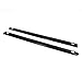 Wade 72-41104 Truck Bed Rail Caps Black Smooth Finish with Stake Holes for 2007-2014 Chevrolet Silverado 1500 2500 with 6.5ft bed (Set of 2)