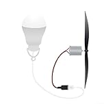 Wind Power Generator Kit With USB LED Light Wind Turbine Motor Educational Set For Home Learning With 18cm Propeller ABS Metal Frame 5W Light