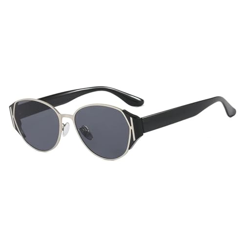 Lunettes de soleil ovales œil de chat pour femmes et hommes tendance vintage rétro chic