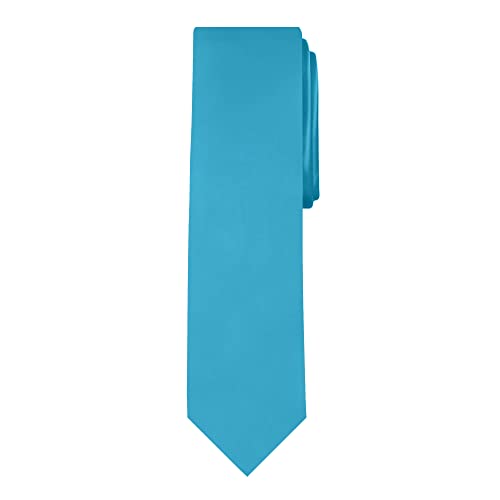 Image of Jacob Alexander Men's Slim Width 2.75 inch Solid Color Tie