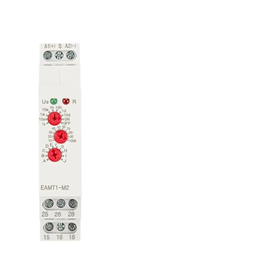 Relais temporisé multifonction rail Din 12V 220V pour minuterie tableau électrique