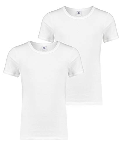 PETIT BATEAU Set of 2 Girl's Short Sleeves White Underwear/Undershirt Sizes 2-18 Style 15039 (Size 10 Style 15039)