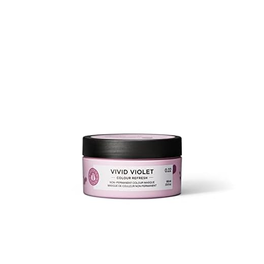 Maria Nila Colour Refresh Vivid Violet 100 ml - En Vårdande Färgbomb som Innehåller Tillfälliga Färgpigment som Snabbt Fräschar Upp Hårfärgen. 100% Veganskt. Sulfatfritt och Parabenfritt.