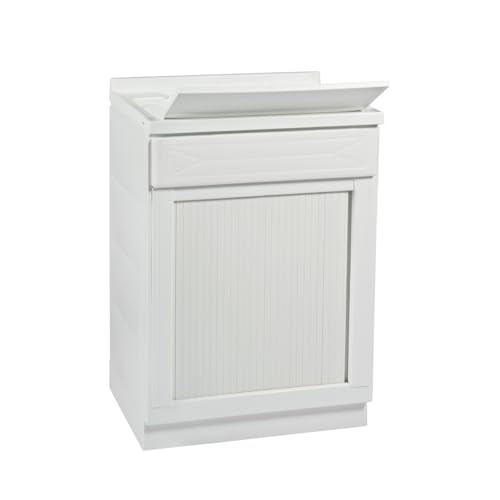 Yellowshop - Mobile Lavatoio in PVC con Serrandina – Senza Foro Rubinetto, Vasca Capiente, Resistente all’Acqua – Diverse Dimensioni – Made in Italy (L60xP50xH84 cm)