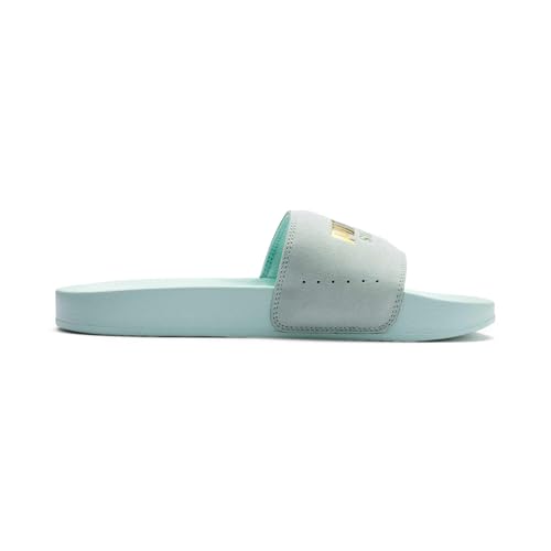 Image of Puma Unisex Adults' Leadcat Suede Beach & Pool Shoes, Blue (Fair Aqua Team Gold), 7 UK