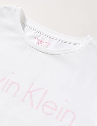 Calvin Klein SS Knit Pj Set Pigiama, White/Grey