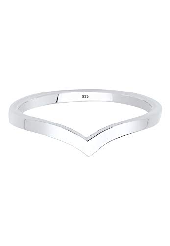 Elli Anelli Donne V-Forma Impilamento Tendenza In Argento Sterlino 925 - 2
