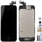 cellphoneage [Prime]For iPhone 5 5G Black Full Set with Spare Parts LCD Screen Replacement Digitizer with Home Button, Bracket, Flex, Sensor, Front Camera, Frame Housing Assembly Display Touch Panel + Free Repair Tool Kits