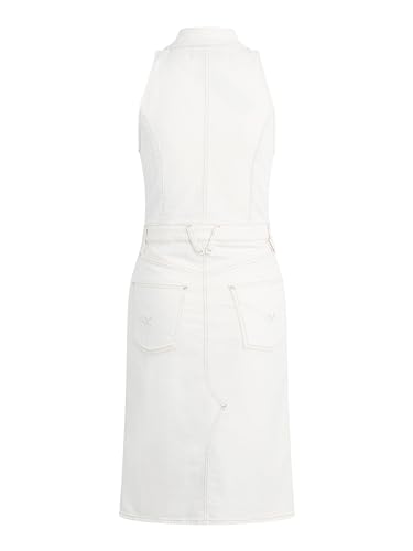 Image of Hudson Women's Sleeveless Collared Halter Utility Dress with Pockets