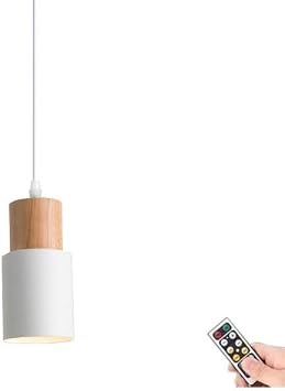 KEFA Not Hardwired Battery Operated Pendant Lighting, No Wires Black Battery Power Pendant Light/Ceiling Hanging Lighting Fixture Chandelier for Kitchen Island Dining Room Bedroom Bedside Hallway Fo