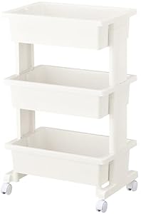 JEJアステージ(JEJ Astage) 収納 Lise (リセ) モバイルワゴン 3段 日本製 簡単組立 30D x 45W x 73.5H cm