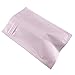 FERENLI 100Pcs Zipper Lock Self Seal Flat Pouch for Zip Aluminum Foil Lock Package Bag Coffee Food Storage Resealable Mylar Bags Heat Sealable Candy Reclosable Bags (8x12cm (3.1x4.7 inch), Pink)