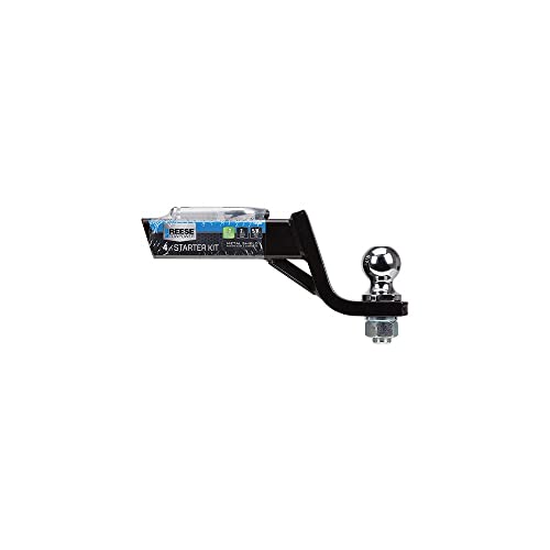 Trailer Hitch Ball Mount Starter Kit, 7,500 Lbs. Capacity, Fits 2 In. Receiver, 4 In. Drop, Black #TOP2