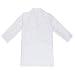 CHICTRY Enfant Unisexe Déguisement de Docteur Blouse Blanche de Laboratoire Cours de Physique-Chimie Manteau Professionnel Electrostatiques Technicien Jouet Cosplay Blanc 7-8 Ans