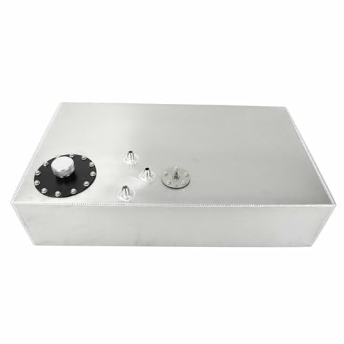 14 Gallon Street Rod Aluminum Race Fuel Cell Tank with Cap and Level Sender 54L