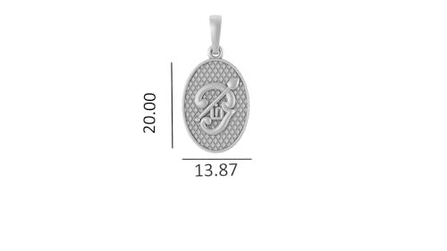 Pendentif OM Tamil argent anti-ternissement petit format hypoallergénique